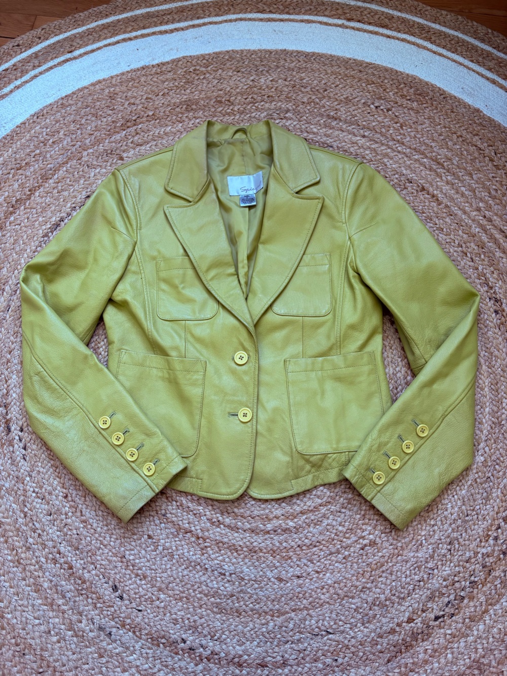 Vintage Spiegel Women's Chartreuse Tailored Jacket